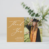 Carte de remerciements de Graduation de Script Ele (Debout devant)