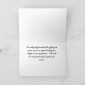 Carte de remerciements de graduation des silhouett (Intérieur)