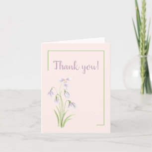 Carte de remerciements de graduation florale de ne