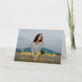 Carte de remerciements de graduation FOIL d'Outloo (Recto)