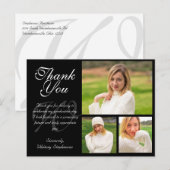 Carte de remerciements de graduation personnalisab (Devant / Derrière)