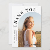Carte de remerciements de graduation photo Arch mo (Devant)