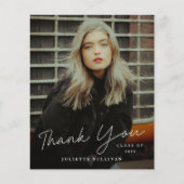 Carte de remerciements de graduation photo du scri (Devant)