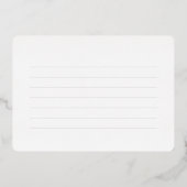 Carte de remerciements de graduation positive d'Ou (Verso)