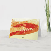 carte de remerciements de guitare acoustique (Dos)