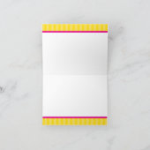 Carte de remerciements de gymnaste rose (Intérieur)