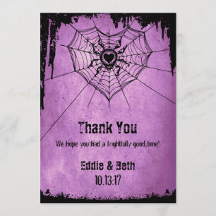 Carte de remerciements de Halloween avec