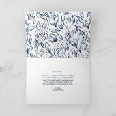 Carte de remerciements de inscription de mariage (Intérieur)