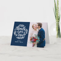 Carte de remerciements de inscription de mariage