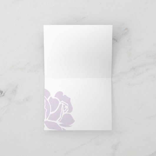 carte de remerciements de jardin Rose (TBA) (Intérieur)