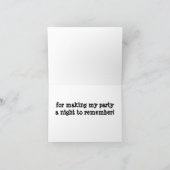 Carte de remerciements de la balle de peinture (Intérieur)