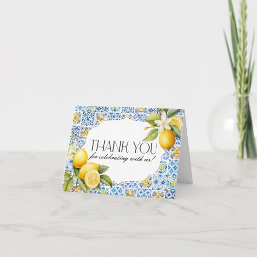 Carte de remerciements de la côte d'Amalfi (Devant)