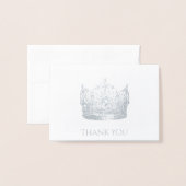 Carte de remerciements de la couronne (Devant avec enveloppe)