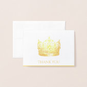 Carte de remerciements de la couronne (Devant avec enveloppe)