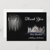 Carte de remerciements de la couronne de concours (Devant / Derrière)