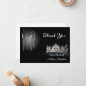 Carte de remerciements de la couronne de concours (Devant/Arrière en situation)