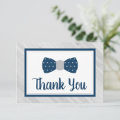 Carte de remerciements de la Cravate, Marine, Gris (Debout devant)