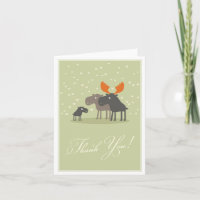 Carte de remerciements de la famille Moose Deer
