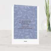 carte de remerciements de la fauvette (Dos)