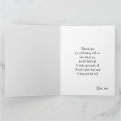 carte de remerciements de la fée des filles (Intérieur)