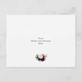 carte de remerciements de la femme de ménage flora (Dos)