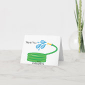 Carte de remerciements de la fête de la piscine po (Dos)