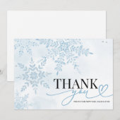 Carte de remerciements de la Fête des mariées des  (Devant / Derrière)