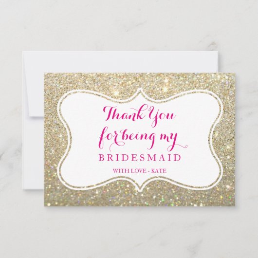 Carte de remerciements de la fête nuptiale (Devant)