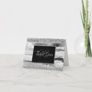 Carte de remerciements de la Glitterie Platine