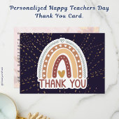 Carte de remerciements de la Journée des enseignan