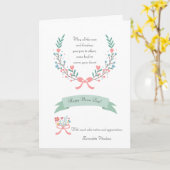 Carte de remerciements de la Journée des infirmièr (Fleur jaune)