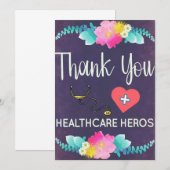 Carte de remerciements de la journée des infirmièr (Devant / Derrière)