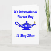 Carte de remerciements de la Journée international (Devant)