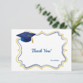 Carte de remerciements de la limite de diplômes (Debout devant)