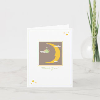 Carte de remerciements de la lune et des étoiles