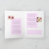 Carte De Remerciements De la mariée à maman et papa (Intérieur)