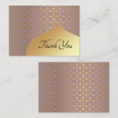 Carte de remerciements de la mosquée d'or (Devant / Derrière)