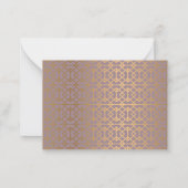 Carte de remerciements de la mosquée d'or (Dos)