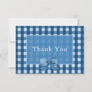 Carte de remerciements de la Navy Blue Bow En vich