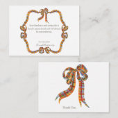 Carte de remerciements de la nostalgie portée (Devant / Derrière)