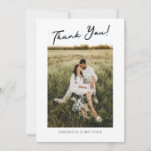 Carte de remerciements de la partie d'engagement a (Devant)