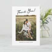 Carte de remerciements de la partie d'engagement a (Debout devant)