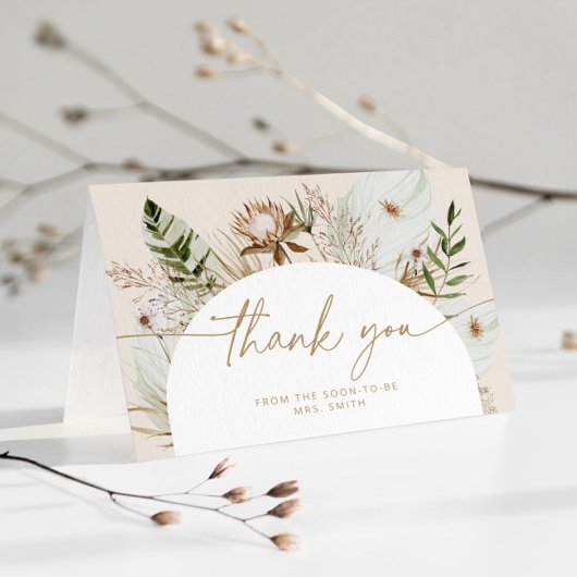 Carte de remerciements de la plage de Bohême