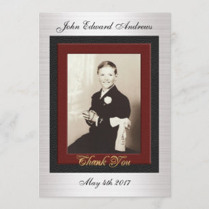 Carte de remerciements de la première communion