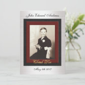 Carte de remerciements de la première communion (Debout devant)