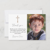 Carte de remerciements de la première communion bl (Devant)