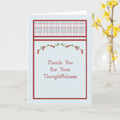 Carte de remerciements de la réflexion contemporai (Fleur jaune)