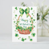 Carte de remerciements de la Saint-Patrick (Debout devant)