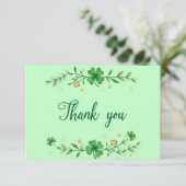 Carte de remerciements de la Saint-Patrick (Debout devant)