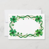 Carte de remerciements de la Saint-Patrick (Dos)